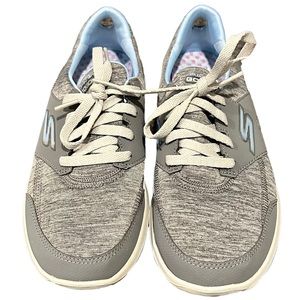 Skechers Womens Go Walk 2 13637 Gray Running Shoes Sneakers Size 6
